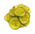 Pickles on White Background