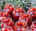 Pickling canning tomatoes and cucumbers Royalty Free Stock Photo