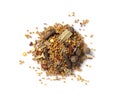 Pickling spice placed on a white background Royalty Free Stock Photo