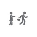 pickpocket icon. Simple element illustration. pickpocket symbol design template. Can be used for web and mobile