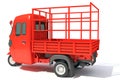 Pickup Mini Truck Carrier 3D rendering on white background