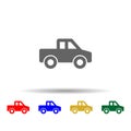 pickup multi color style icon. Simple glyph, flat vector of transport icons for ui and ux, website or mobile application Royalty Free Stock Photo
