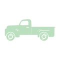 Pickup Old Vintage Truck on a white background Royalty Free Stock Photo