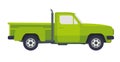 Pickup truck in flat style