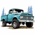 Pickup truck icon is a musthave for any collection Royalty Free Stock Photo