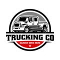 pickup truck illustration logo vector Royalty Free Stock Photo