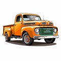 Pickup truck JPEG image is clear and concise