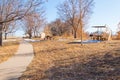 An empty picnic at a state park near Denver, Colorado. Royalty Free Stock Photo