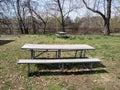 Picnic Area in a Public Park, Rutherford, NJ, USA