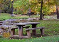 Picnic Areas in Steele Creek Park Royalty Free Stock Photo