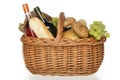 Picnic basket. Royalty Free Stock Photo