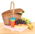 Picnic basket Royalty Free Stock Photo