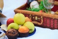 Picnic basket - fruits, muffins