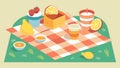 A picnic blanket covered in an array of flavors such as Lemon Sherbet and Butterscotch reminiscent of simpler times
