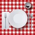 Picnic Casual Dining Placesetting Illustration Royalty Free Stock Photo