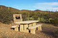 Picnic in the desert Royalty Free Stock Photo