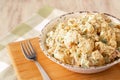 Picnic Food Potato Salad In Rustic Bowl Royalty Free Stock Photo