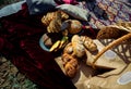 A lot of different homemade bread Royalty Free Stock Photo