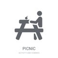 Picnic icon. Trendy Picnic logo concept on white background from