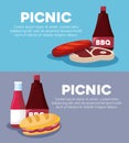 Picnic infographic design