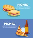 Picnic infographic design