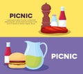 Picnic infographic design