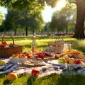 picnic in the park k uhd very detailed high quality high focu