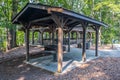 Picnic pavilion in a public park Royalty Free Stock Photo
