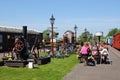 Picnic on railway platform, Brownhills West.