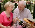 Picnic Seniors - Loving Gaze Royalty Free Stock Photo