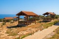 Picnic site on Cape Greco Royalty Free Stock Photo