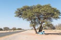 Picnic spot next to the B1-road near Rehoboth