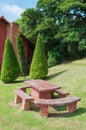 Picnic stone table