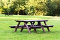 Picnic table Royalty Free Stock Photo