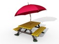 Picnic Table Royalty Free Stock Photo