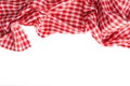 Picnic Table Cloth, Checkered Napkin, Red White Tablecloth, Kitchen Towel, Restaurant Dishcloth Royalty Free Stock Photo