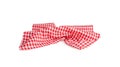 Picnic Table Cloth, Checkered Napkin, Red White Tablecloth, Kitchen Towel, Restaurant Dishcloth Royalty Free Stock Photo