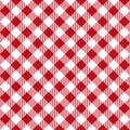 Picnic table cloth seamless pattern. Red picnic plaid texture