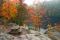 Picnic Table in Fall