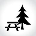 Picnic table icon