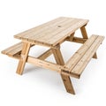 Picnic Table isolated on transparent background Royalty Free Stock Photo
