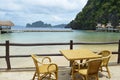 Picnic Table by the Shore, Palawan, Philippines