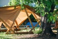 picnic zone close nature enjoying rest wooden