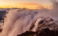 Mountain trail to Pico do Arieiro