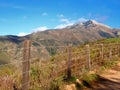 Coast Road View of Pico Blanco Royalty Free Stock Photo