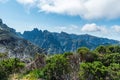 Pico do Areeiro, Pico das Torres and Pico do Cedro rocky hills in Madeira Royalty Free Stock Photo