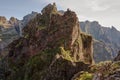 Pico do Arieiro â Pico Ruivo trek in Madeira, Portugal. PR1 hike. Royalty Free Stock Photo