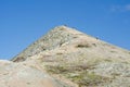 Pico Pilon de Azucar, people climbing the mountain. Colombian La Guajira desert. Landscape in the desert Royalty Free Stock Photo