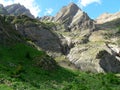 Pico Pineta y Punta de Forcarral, Valle de Pineta ( Spain ) Royalty Free Stock Photo