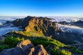 Mount Pico Ruivo in Madeira Royalty Free Stock Photo